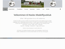 Tablet Screenshot of haslevmodelflyveklub.dk